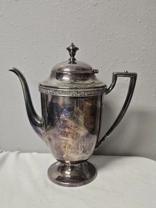 Antico piatto marcato Carolina argento rosa teiera piatto argento #2456 - Foto 1 di 6