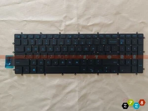 New Dell Inspiron 15-7566 15-7567 15-7577 15-7586 Keyboard US Backlit Blue Lette - Afbeelding 1 van 5