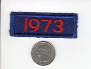1973 DATE/YEAR TAB EMBROIDERED PATCH #313 - MICHIGAN DEER - Picture 1 of 1