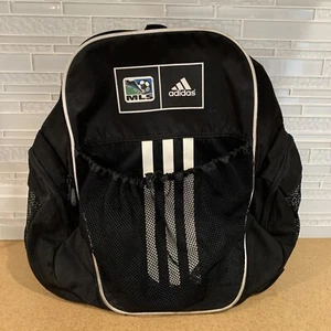 Adidas MLS Soccer Football Big Backback Bag Black OSFA Multiple Pockets - Picture 1 of 17