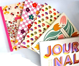 James Burke Journal 7 Designs & Colors 1/4"-Gray-Lined 7"x10" Notebook - Picture 1 of 16