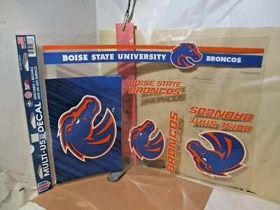 BOISE STATE UNIVERSITY BRONCOS , MULTI-USE DECALS BY WINCRAFT - 5 PER SHEET! - Image 1 of 2
