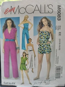McCall’s M6083 - Jumpsuits - McCalls Sewing Pattern - Size 14-16-18-20 - Cut - Picture 1 of 2
