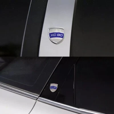 Para VOLVO Bota Trasero Baúl Lateral Emblema Calcomanía Insignia Metal XC90 Plateado Azul Foto 1 de 3