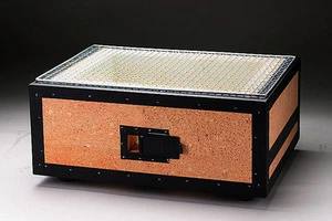 Japanese Yakitori BBQ Porous Ceramic Barbecue Grill Hibachi Konro 46 x 35cm - Picture 1 of 3