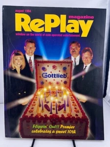 Replay Magazine Aug 1994 Issue Arcade Video Games Gottlieb - Picture 1 of 1
