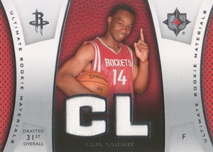2007-08 Ultimate Collection Materials Rookies #CL Carl Landry Jersey