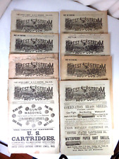 8 issues - Forest and Stream/Rod and Gun Magazine -  1885-1889