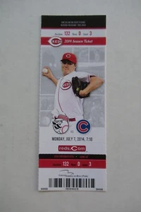 CINCINNATI REDS VS CHICAGO CUBS 7/7/2014 FULL TICKET ~ RIZZO/BRUCE HRs - Picture 1 of 1