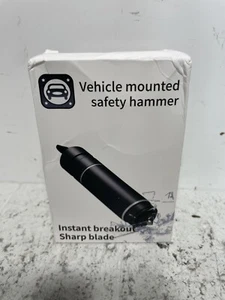 VEHICLE MOUNTED SAFETY HAMMER INSTANT BREAKOUT SHARP BLADE - NEW - Black - Picture 1 of 6