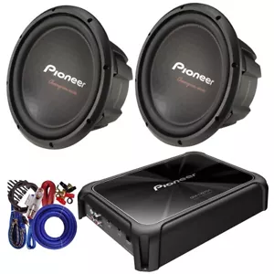 Pioneer TS-301D4 2-12" 3200 Watts Total Subwoofers w/ GM-D9701 Amplifier Package - Picture 1 of 8
