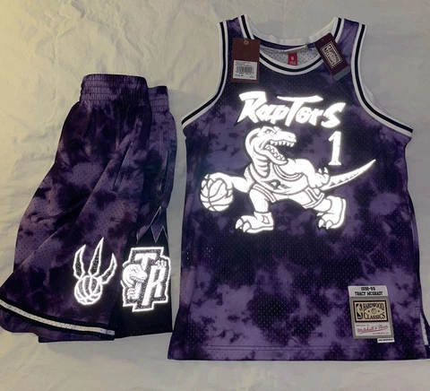 Mitchell Ness Toronto Raptors Tracy Mcgrady Galaxy Swingman Jersey And Shorts Sm Cover