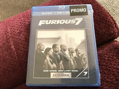 Furious 7 Promo Blu-ray DVD  Vin Diesel Dwayne Rock Johnson  Brand New Sealed - Image 1 of 3