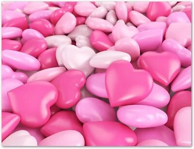 Pink Hearts Valentine's Day Cards-Blank Inside-5.5"x4.25"-12 or 24 Packs - Image 1 of 4