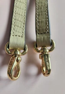 Henri Bendel Oatmeal Snakeskin Leather Detachable Additional Crossbody Strap! - Picture 1 of 5