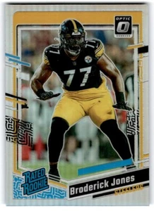 2023 Optic NFL Silver Broderick Jones Pittsburgh Steelers #285 - Foto 1 di 2