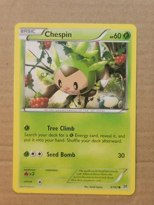 Chespin #9/162 Breakthrough Common Card 2015 Pokemon TCG - Image 1 of 2