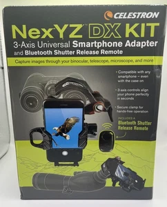 Adaptador Smartphone Celestron NexYZ DX para Telescopio con Control Remoto Bluetooth. NUEVO - Imagen 1 de 5