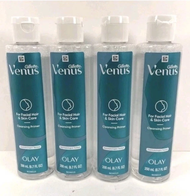 Paquete de 4 imprimaciones limpiadoras Gillette Venus para cabello facial y cuidado de la piel 6,7 oz NUEVO Foto 1 de 1