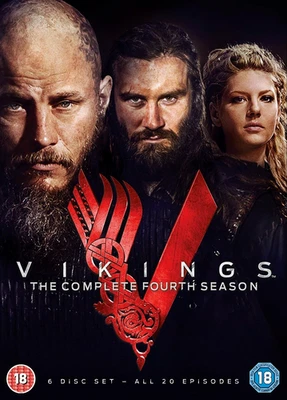 Vikings: The Complete Fourth Season (DVD-2017, 6-Disc) Region 2. Travis Fimmel. - Image 1 of 4
