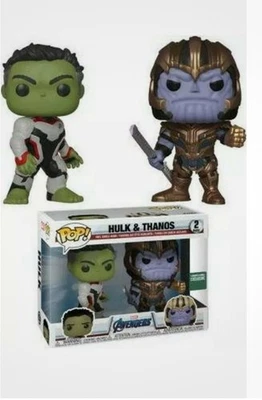 POP! Hulk & Thanos Vinyl Bobble-Heads 2 Pack-Avengers Endgame - Image 1 of 3