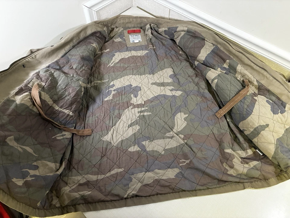 Chaqueta Old Navy Marrón/Camuflaje Cremallera 3XL (Chaqueta Gruesa) Foto 1 de 4