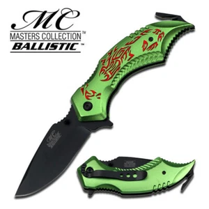 Master Cutlery MC-A009GNR- Scorpion Red/Green Assisted Opening Knife - Picture 1 of 1