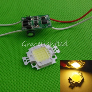 1 Kit 10 W warmweiß High Power LED Chip + 10 Watt LED Treiber 12 V/24 V DC zum Selbermachen - Bild 1 von 2