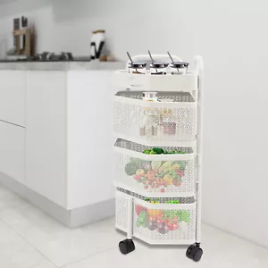 Rotating Storage Shelves Rack for Kitchen, 3-Tier Multi Layer Removable Basket - Picture 1 of 21