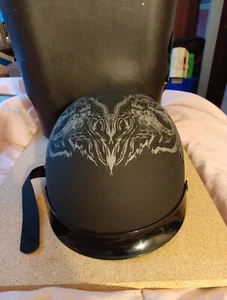 Sol SH-1 DOT FMVSS No. 218 Certified Naked Skull Half Helmet - Picture 1 of 8