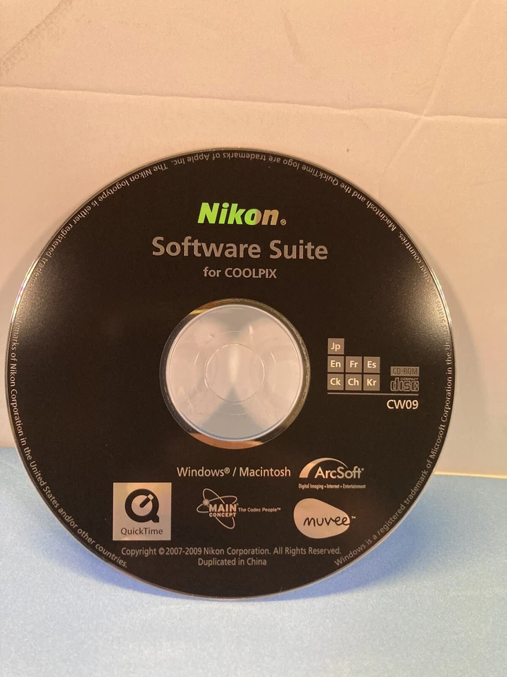 Nikon Software Suite for Coolpix CD-Rom CW06 For Windows / Mac  - Image 1 of 1