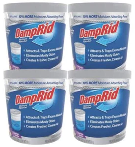 (4-Pack) Damprid Lavender Vanilla Moisture Absorber Odor Eliminator 11 oz. - Picture 1 of 16