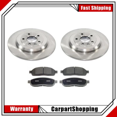 For 2011-2014 Ford Edge Rear Brake Rotors And Ceramic Brake Pads - Image 1 of 4