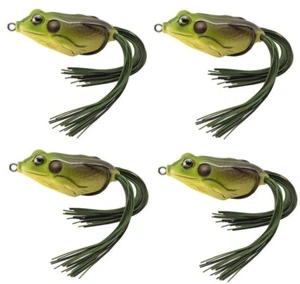 Lote de señuelos LIVE TARGET Frog 4 piezas bajo Topwater sin malezas FGH55T508 (2-1/4", 5/8 oz) - Imagen 1 de 10