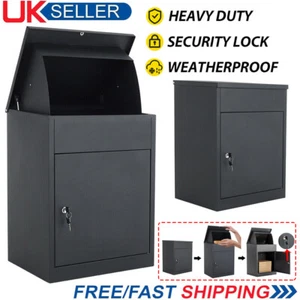 Extra Large Parcel Delivery Drop Box Lockable Outdoor Storage Letter Post Box UK - Picture 1 of 19