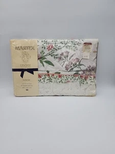 Vintage MARTEX Liberty of London TWIN flat sheet Floral Isabel Deadstock NOS - Picture 1 of 4