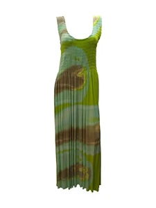 Womens Plus Size Curve Abstract Print Maxi Elasticated Dress Up to UK SIZE 22 P5 - Picture 1 of 1