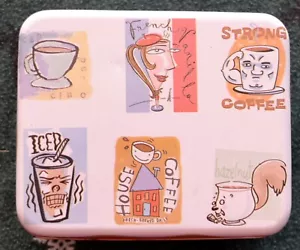 Coffee Lovers Tin Metalware Box - Picture 1 of 1
