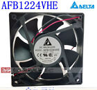 1 Pcs  Delta Fan Afb1224vhe  Dc 24V 0.57A 12038 12Cm 2 Wire Inverter Cooling Fan