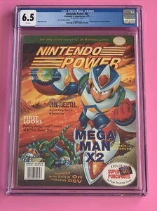 Nintendo Power Magazine #69 February/1995 Mega Man X2 Graded CGC 6.5 W/ POSTER - Imagen 1 de 5