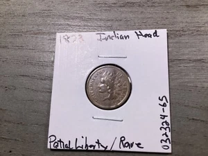 1873 Indian Head Key Date Penny Small Cent w/Partial Liberty Band-Very 032324-65 - Picture 1 of 4