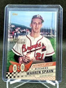 SSP 2020 Topps Decades' Best Celebration of the Decades Warren Spahn PR /100