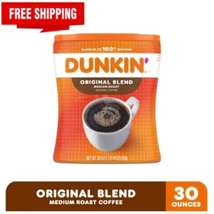 Dunkin' Original Blend Ground Coffee, Medium Roast, 30-Ounce Canister - Picture 1 of 9