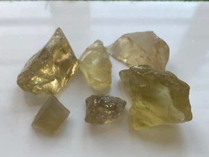 Natural Citrine Rough Gemstone Green Color Slightly Included 32 Grams - Picture 1 of 4