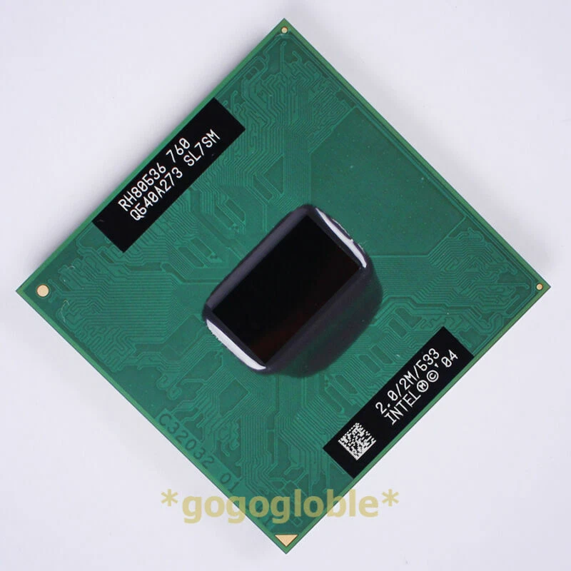 Working Intel Pentium M 760 2 GHz SL7SM CPU Processor RH80536760 - Image 1 of 1
