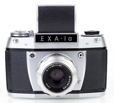 IHAGEE DRESDEN Spiegelreflex Kamera EXA Ia 1a Objektiv ZEISS TESSAR T 2.8/50 - Bild 1 von 4