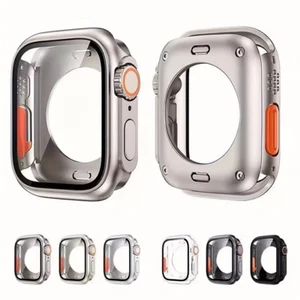 Etui Protection Ecran Verre Apple Watch 40 42 44 45 46 41 Serie Coque Housse - Photo 1 sur 13