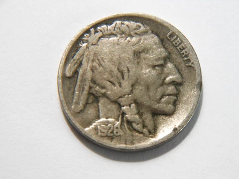 1926-S F/F+ Buffalo Nickel,  Nice *Low Mintage* (970K) Coin for any collection Cover