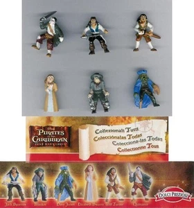 RARO Set 6 Figure PIRATI DEI CARAIBI Originali Dolci Preziosi Trading Figures - Imagen 1 de 1