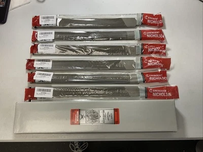 Lot/6 Crescent Nicholson 05190N 14" Half Round Pipeliner Files-NEW-Free Shipping - Image 1 of 4